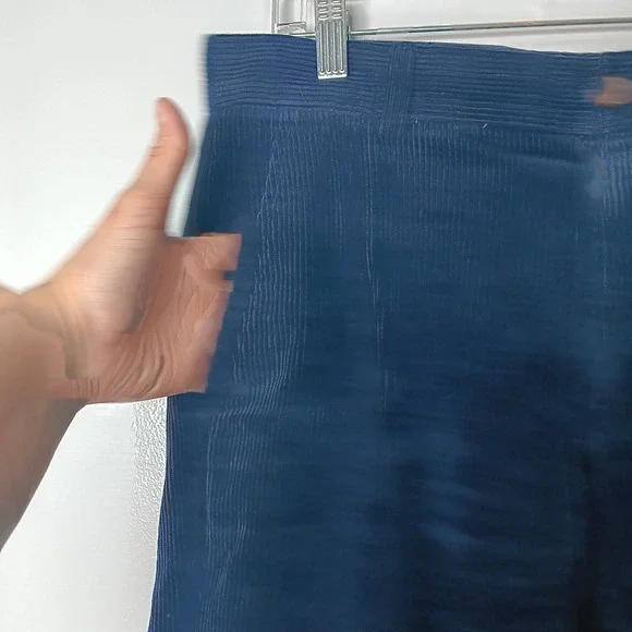 Brooks Brothers Clark Pants Mens Sz 32X30 Navy Blue Corduroy Straight Leg Preppy - Picture 4 of 10